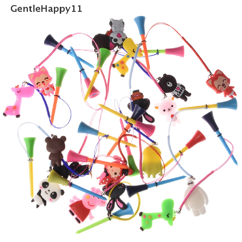 Gentlehappy 1Pc Rubber golf Tees Plastik golf Duduk Mencegah Kerontokan Dudukan Bola Dan Tali Kepang id