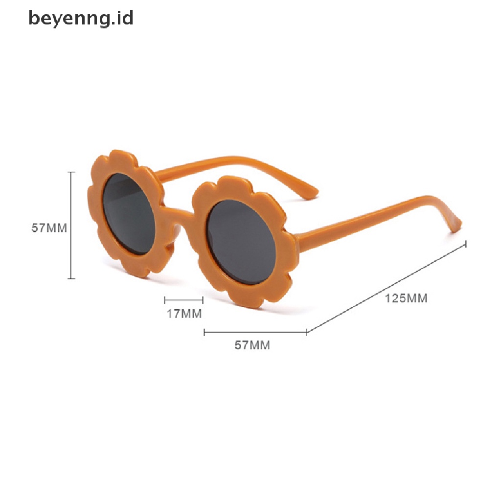 Beyen Baru Sun Flower Bulat Lucu Anak-Anak Kacamata UV400 Untuk Anak Laki-Laki Perempuan Balita Bayi Yang Indah Kacamata Matahari Anak Oculos De Sol ID