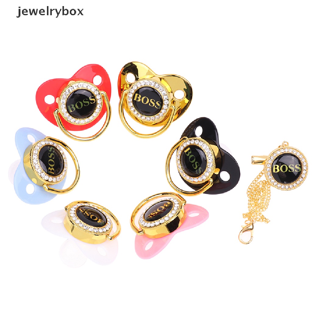 [jewelrybox] Newborn Baby Bling Dot Berlian Imitasi Dot BPA Free Silikon Bayi Nipple Butik