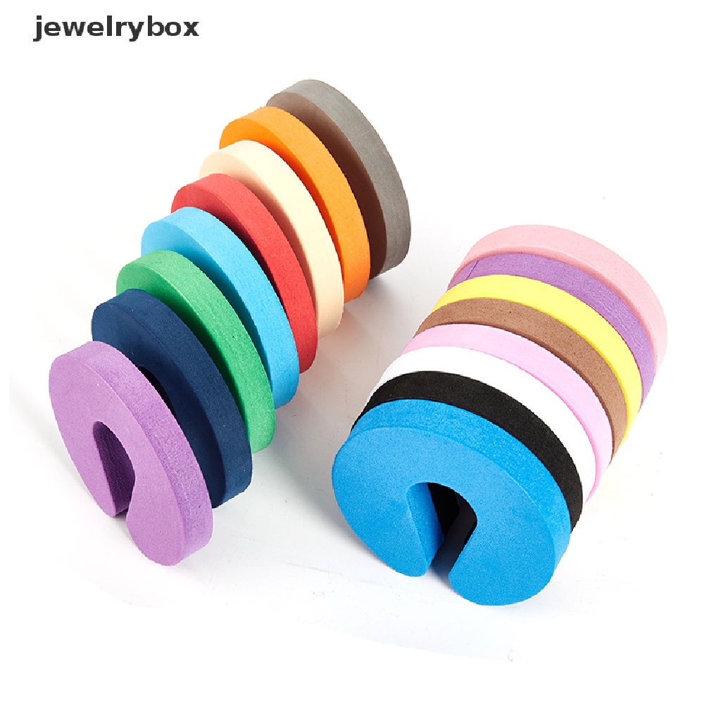 [jewelrybox] 5pcs Safety Finger Foam Door Stopper Locks Anak Perlindungan Bentuk C Klip Pintu Butik