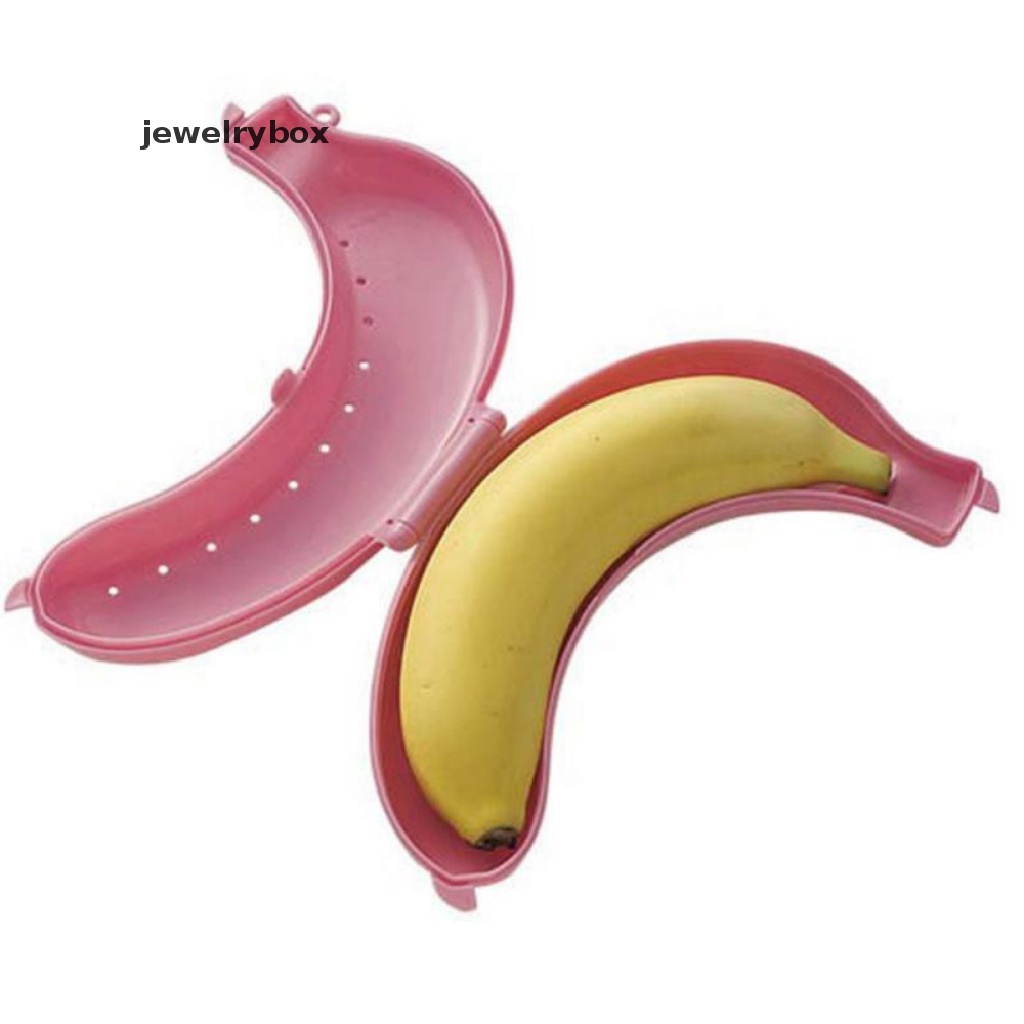 [jewelrybox] 1pc Banana Trip Outdoor Travel Storage Box Wadah Pelindung Case Pisang Lucu Butik