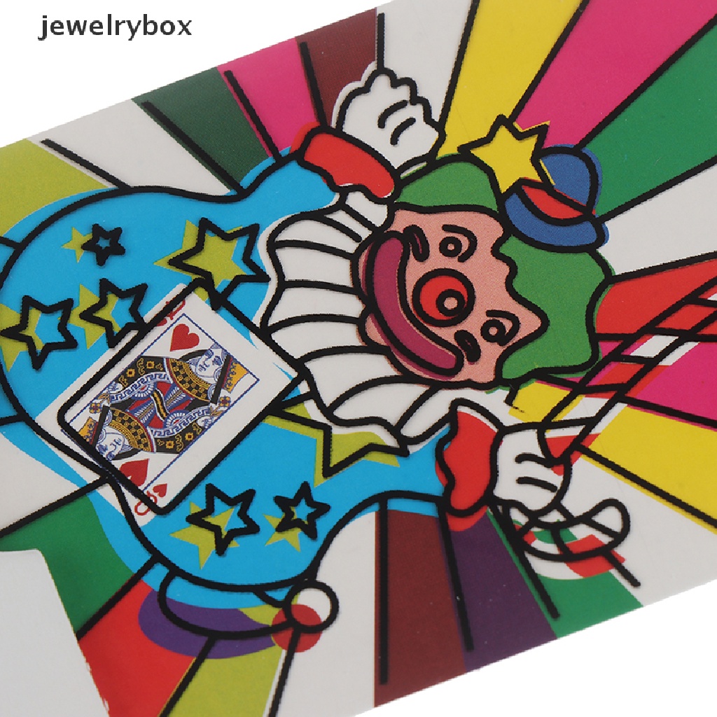 [jewelrybox] Kartu Warna Badut Berubah Ukuran Mini Mainan Trik Sulap Panggung Alat Peraga Sulap Butik