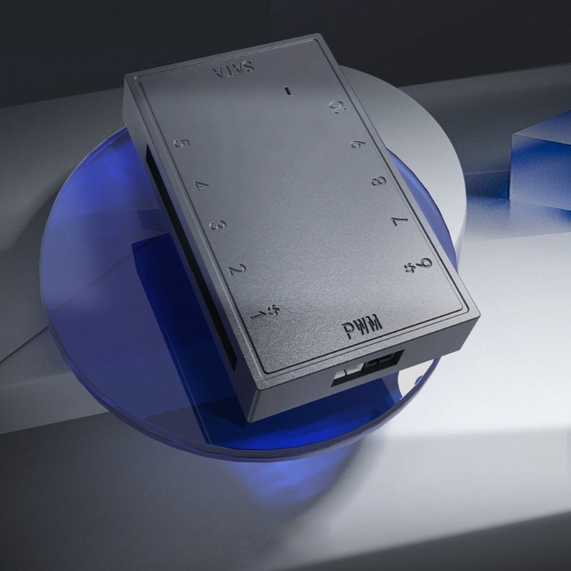 Cre Kabel Power Supply Kipas PWM 4Pin 1sampai10 Fan Hub Splitter Port Casing PC Kabel Ekstensi Motherboard Internal