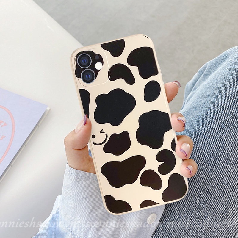 Infinix Smart6 5 4 Plus Note11 12pro 12 G96 8 12 2023 Hot 10Lite 11s 20s 11 9 8 12 12i 20 10t 10s Hot 10 12 11 9 Play Casing Motif Smiley Leopard Anti Jatuh Shockproof Tpu Sarung