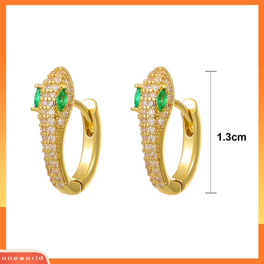 [EONE] 1pasang Anting Wanita Sparkling Rustproof Anti-Oksidasi Warna Vibrant Bentuk Kreatif Dress-up Metal Perhiasan Pernikahan Mempesona Earrings Klip Telinga Untuk Wanita