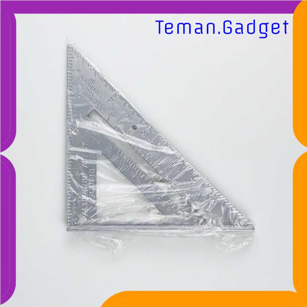 TG - ATK Taffware Penggaris Siku Mistar Triangle Ruler Aluminium - VK18