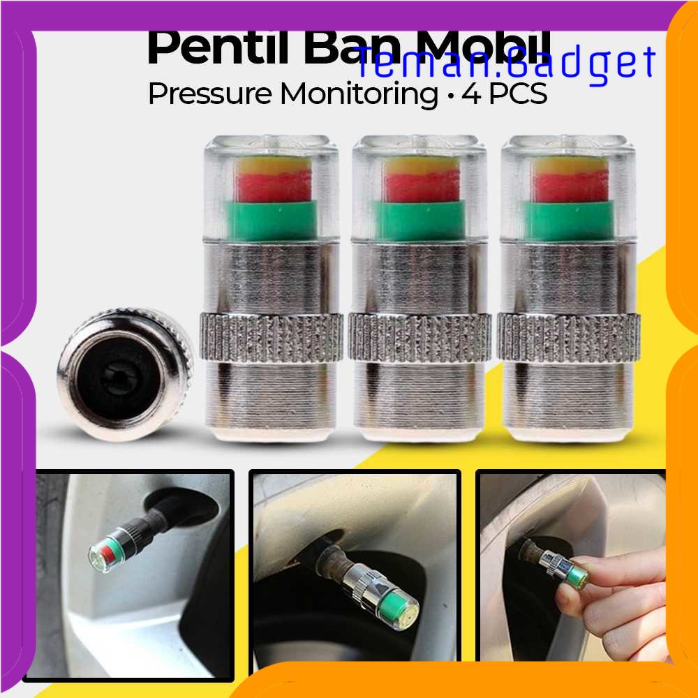 TG - OTO Pentil Ban Mobil Tire Valve Cap Pressure Monitoring 4 PCS - 231