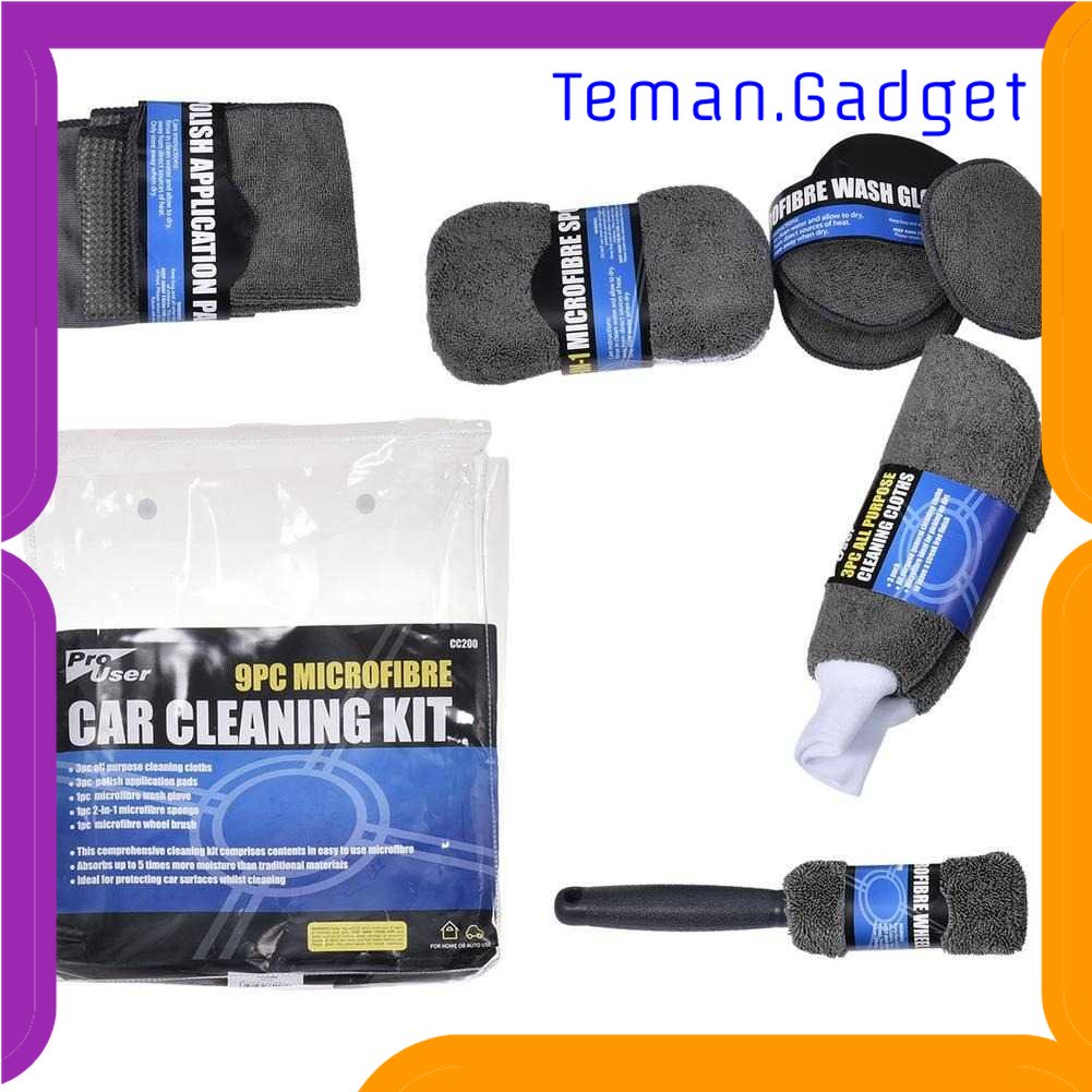 TG - OTO ProUser Car Wash Cleaning Kit Spons Cuci Mobil 9 PCS - CC200