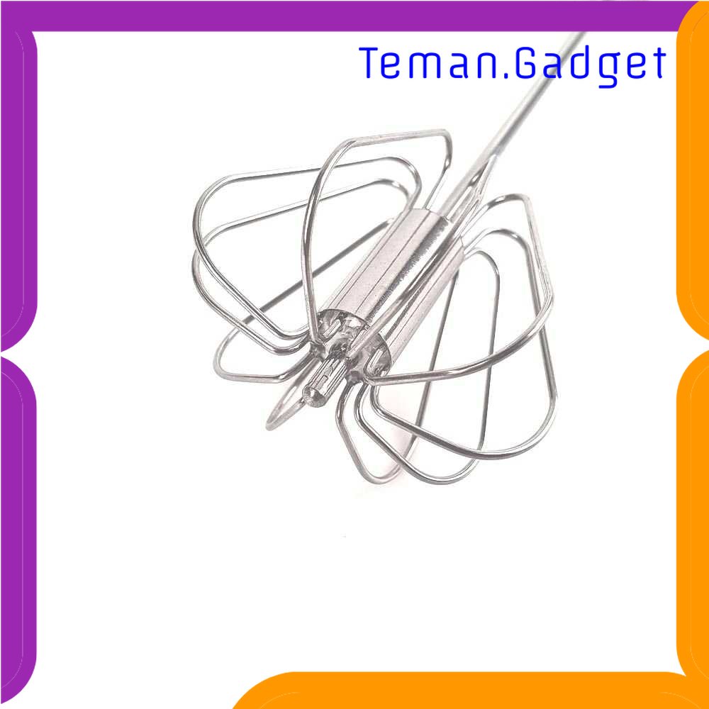 TG -  DPR ZHEGW Hand Mixer Mini Semi Otomatis Pengocok Telur Whisk Foamer - Z-163