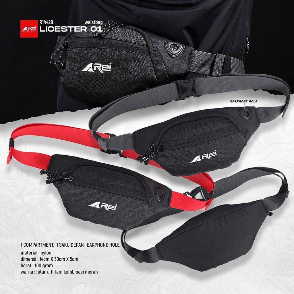 TAS PINGGANG REI LICESTER 01 - WAIST BAG AREI