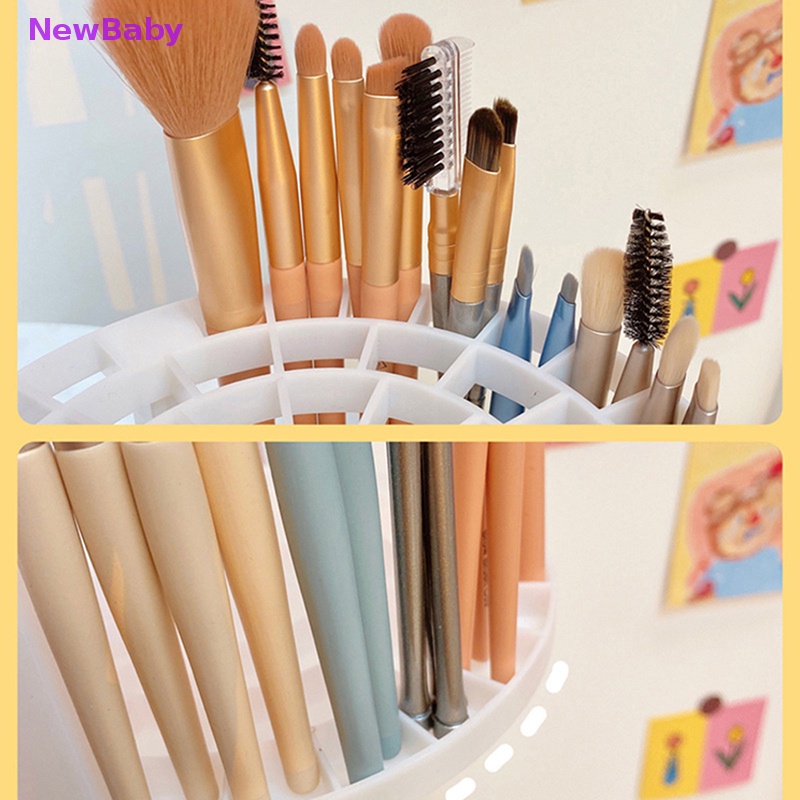 Newbaby Makeup Brushes Storage Kapasitas Besar Tempat Kuas Kosmetik Air-Dry Stand Rack ID