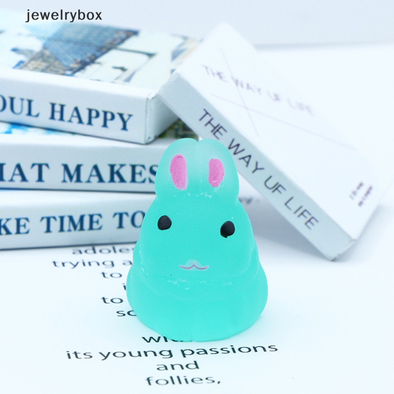 [jewelrybox] 1pc luminous cute rabbit Microlandscape Sukulen DIY Hias Butik