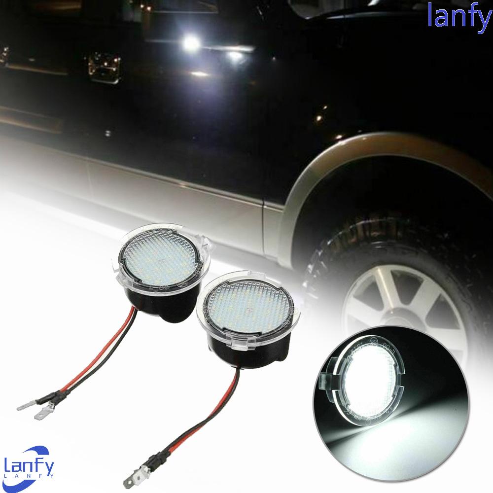 Lanfy Signal Lamp Putih Under Mirror 18-LED Lampu Genangan Air