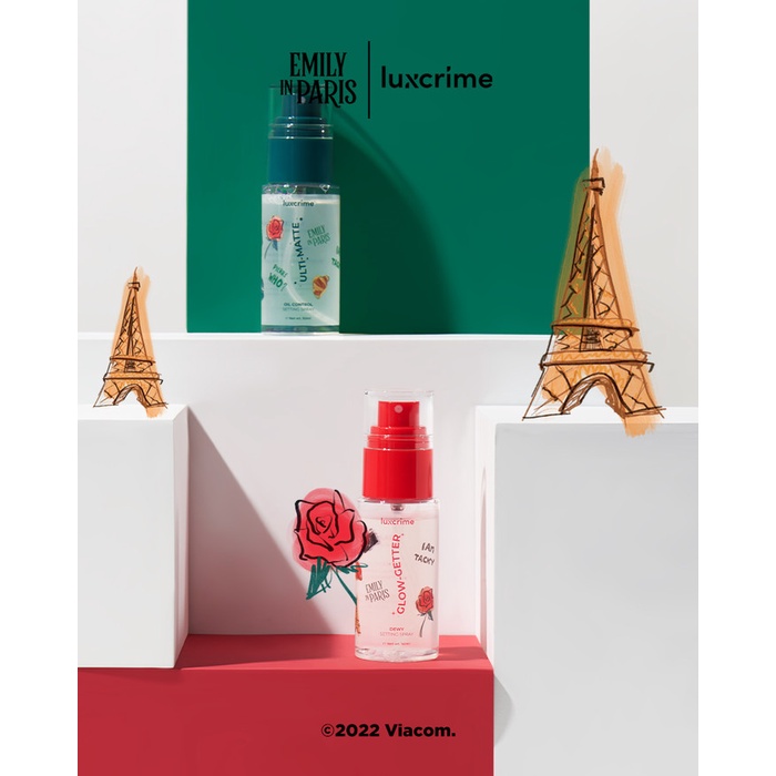 Luxcrime EMILY IN PARIS Setting Spray 50 ml - Glow Getter Pengunci Make Up Ulti matte Seting Spray