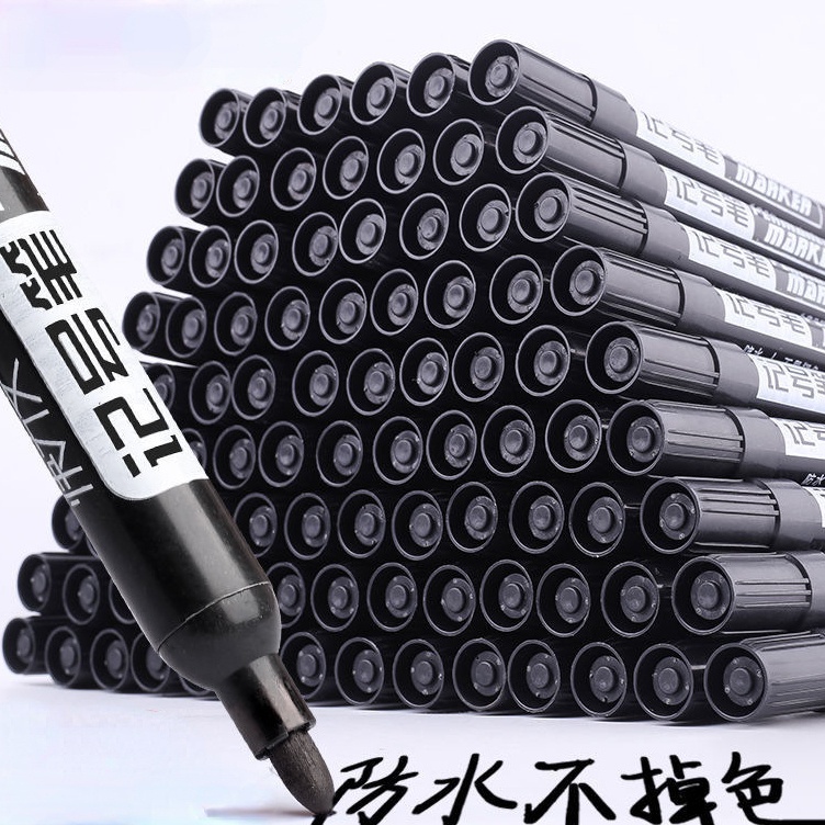 [Unggulan] Spidol Graffiti Cat Permanen Tahan Lama Spidol Tulisan Berminyak Tahan Air Pena Hitam Cepat Kering Pena Tanda Tangan Alat Tulis Siswa Perlengkapan Kantor Sekolah