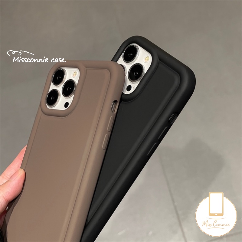 Airbag Shockproof Matte Case Untuk Oppo A17 A15 A57 A95 A16 A54 A17K A12 A5s A7 A31 A74 A16s A16K A5 A9 A53 A77s A3s Reno5 A92 A77 A55 A12E A16E Soft Case Tpu Tebal Simple Mewah