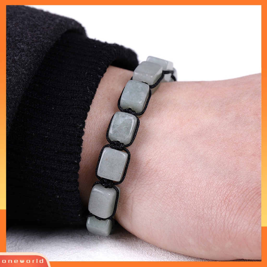 [EONE] Gelang Couple Handmade Tahan Jatuh Tidak Luntur Adjustable Non-scattered Unisex Beads Knotted Woven Yoga Bracelet Rumah Supply