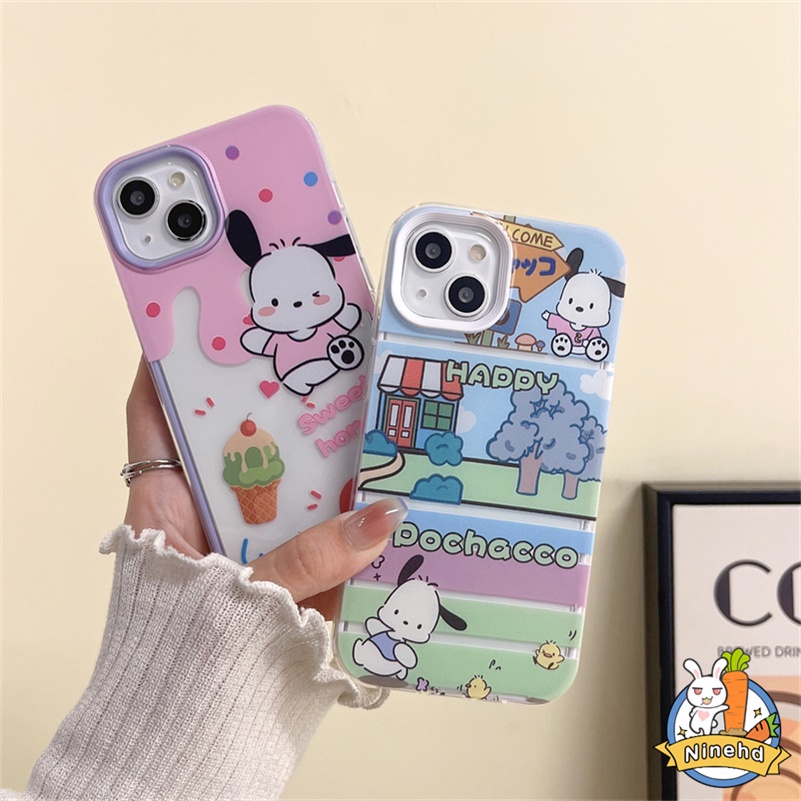 Redmi 12C A1 A1+10C 10A 10 9 9A 9C 9T Note11 11s 10 10s 9 9s Pro Xiaomi 11 Lite Poco M3 X3 Pro NFC Bingkai Yang Bisa Dilepas 3in1 Soft Case Kartun Pacha Anjing Ponsel Silikon Bening Sarung