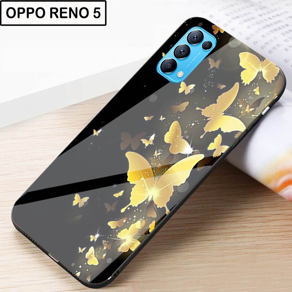 GLASS Softcase Kaca Oppo Reno 5 - Case Hp Oppo Reno 5 - Casing Hp Oppo Oppo Reno 5