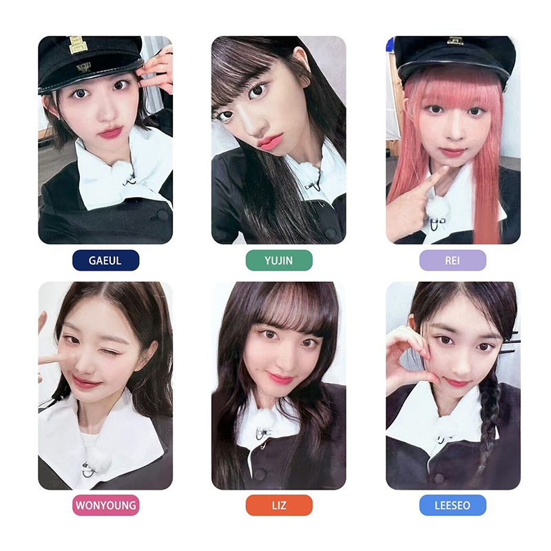 6-7pcs/set IVE I'VE Photocards REI LIZ LEESEO GAEUL YUJIN WONYOUNG Lomo Kartu HAPA KRISTIN Kpop Postcards
