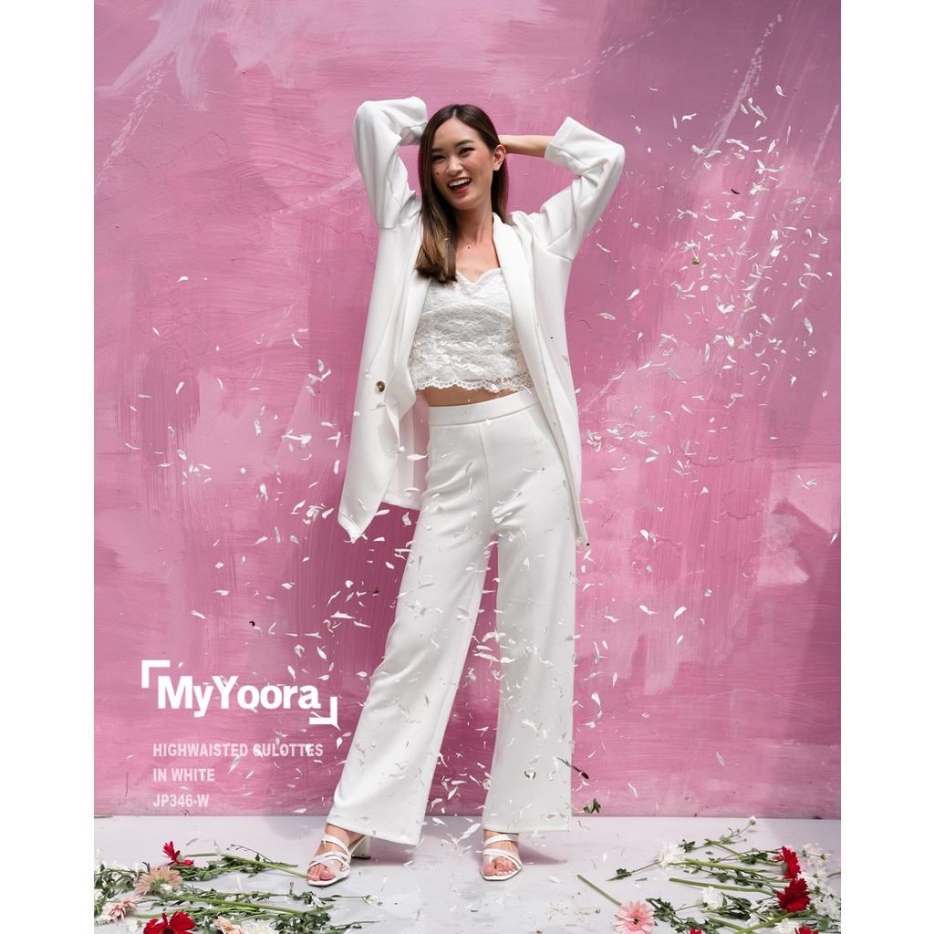 MyYoora HighWaisted HW Culottes Pants Celana Kulot Wanita JP346 G06