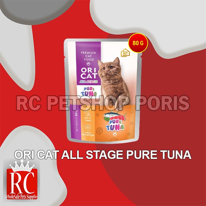 Makanan Basah Kucing Ori Cat Pouch All Stage WetFood 80GR