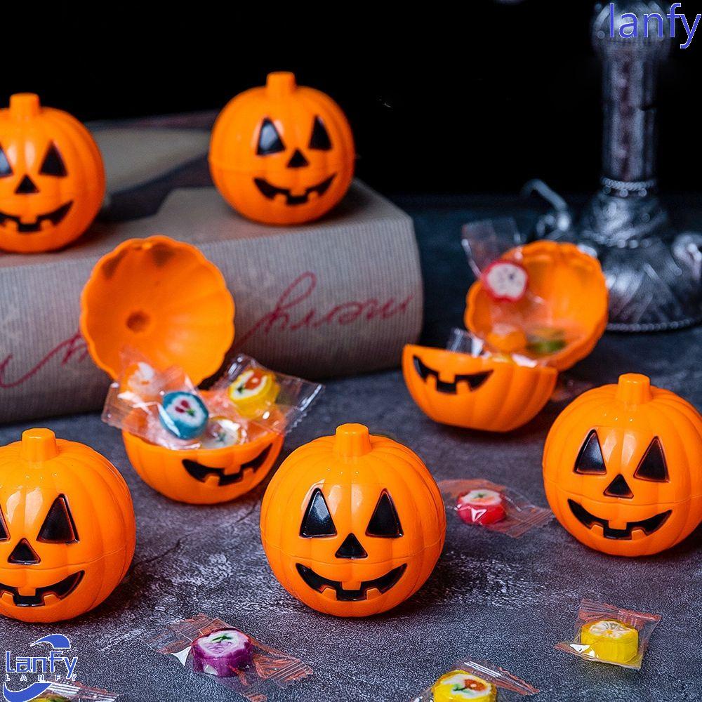 Lanfy Candy Box Hollow 10Pcs Festival Plastic Trick or Treat Hadiah Anak Ornamen