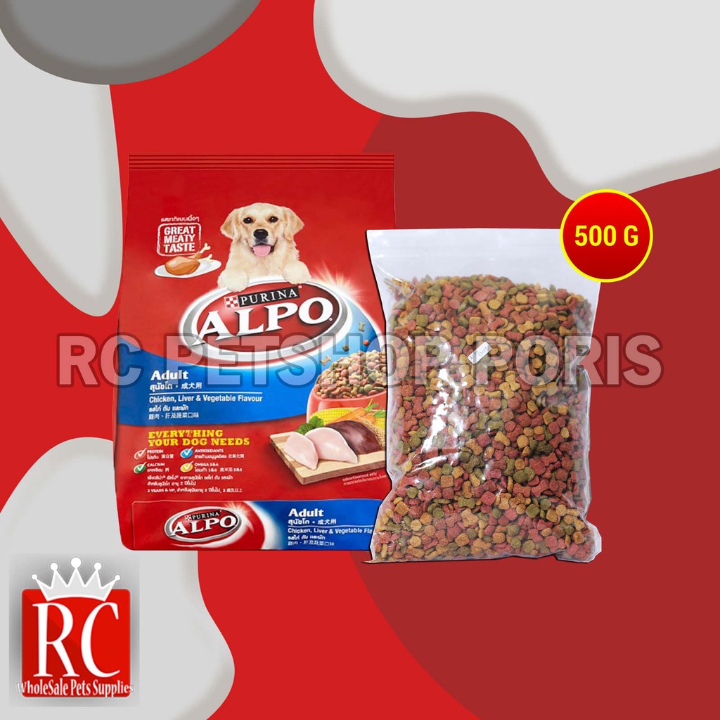 Alpo Makanan Kering Anjing Dog Food Repacking 500gram - CHICKEN