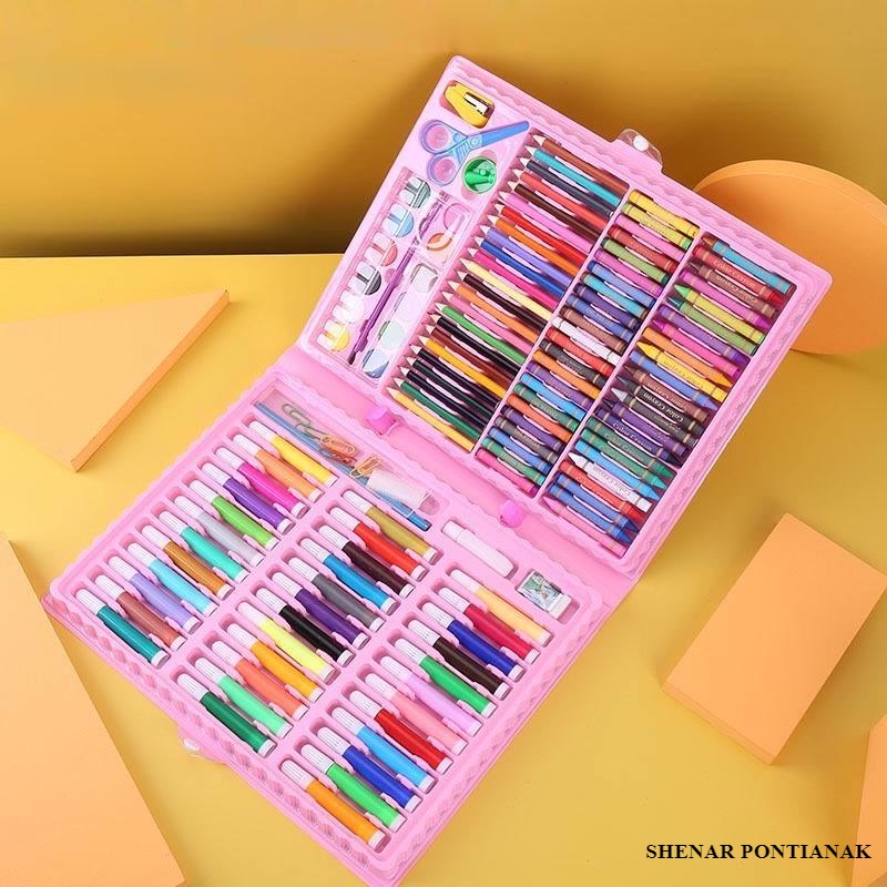 

PENSIL WARNA / ART CRAYON SET 150 PCS / KRAYON SET / PERALATAN MENGGAMBAR MEWARNAI