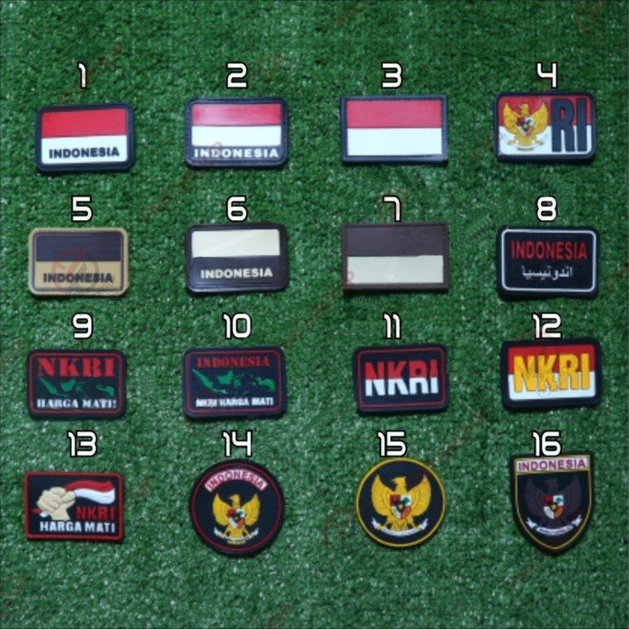 

Patch Rubber Bendera Indonesia, Garuda Indonesia, NKRI Harga Mati