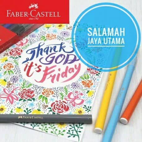 

Calligraphy Brush Pen Faber Castell 12 Warna