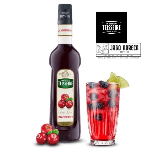 

Teisseire Syrup Cranberry 700ml l Sirup Minuman Premium