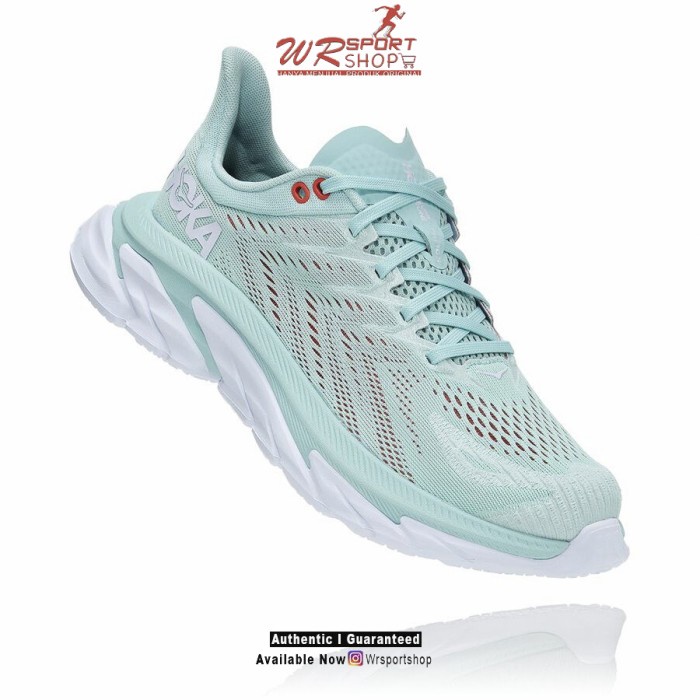 Hoka One One Clifton Edge Womens Running - Eggshell Blue / White ORI