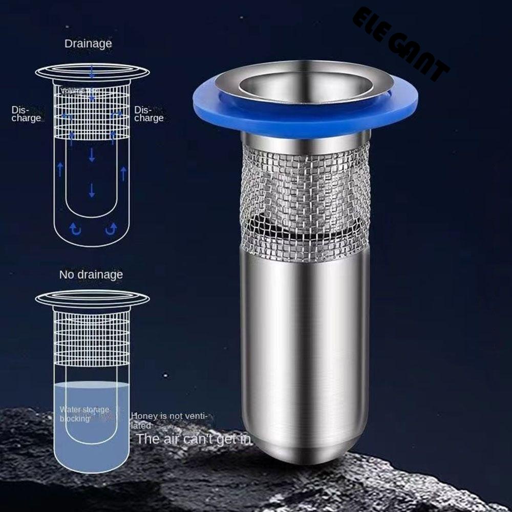 [Elegan] Deodorant Drain Core Anti Bau Seal Filter Kamar Mandi Katup Saluran Air Toilet Saringan Lantai Plug