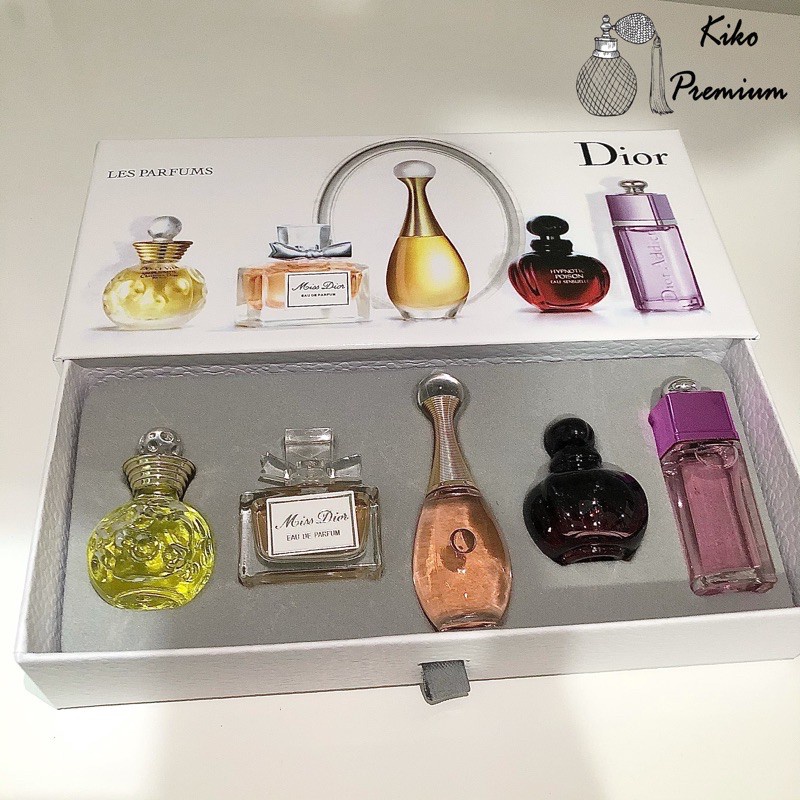 MURAH TERLARIS Parfume Dior Miniatur Paris Set 5in1 / Parfume Gift Set 5 in 1