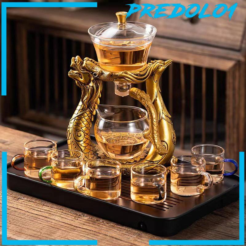 [Predolo1] Teko Kaca Tea Set Tahan Panas Untuk Dekorasi Meja Camping Outdoor