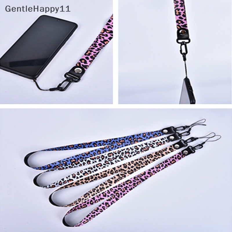 Gentlehappy Universal Panjang Leopard Phone holder Key Lanyard Detachable Phone Neck Straps id