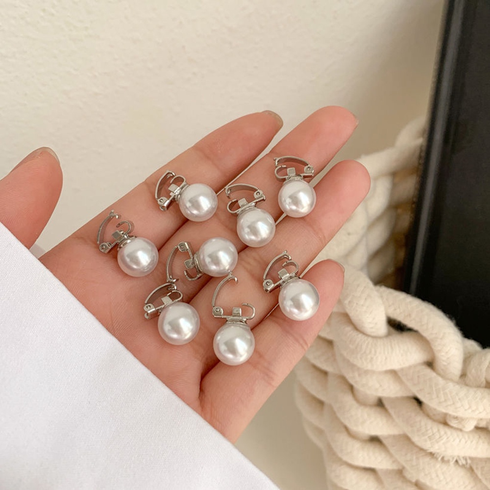 5pcs Jepit Rambut Mutiara Untuk Anak Perempuan Dengan Kepang Samping Dan Bando Hias