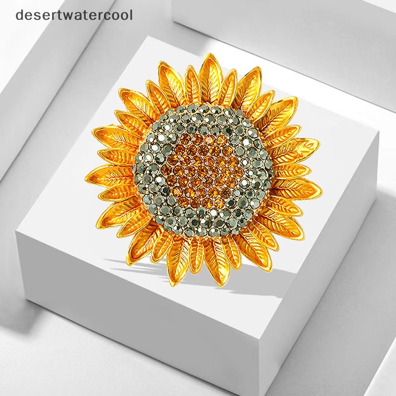 Deid Vintage Collecg Beauty Flower Dari Bunga Matahari Bros Untuk Wanita Gadis Pesta Pernikahan Bros Pin Hadiah Martijn