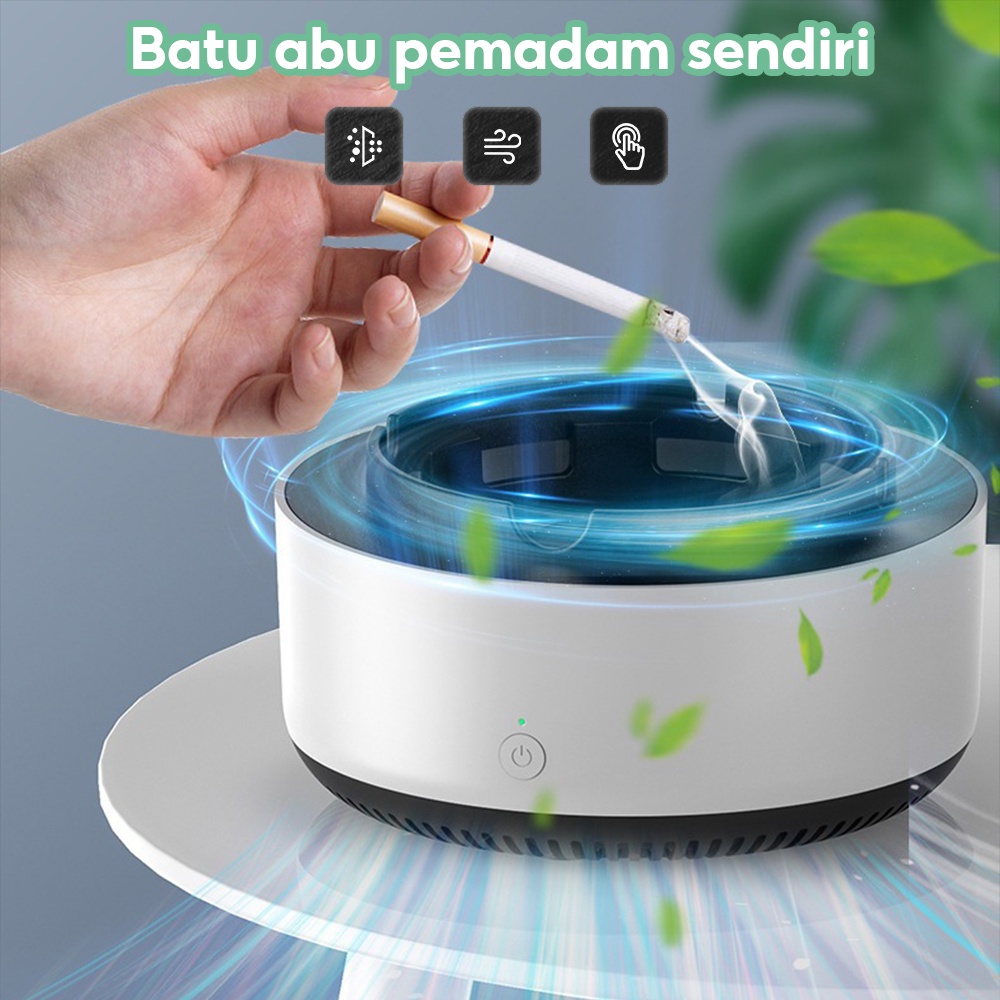 Asbak Elektrik Pembersih Udara Penghisap Penyaring Asap Rokok - ASBAK HISAP Udara Filter