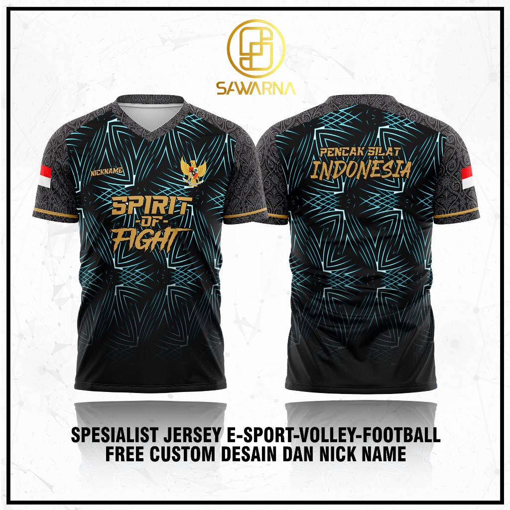 KAOS JERSEY PENCAK SILAT TOSCA BLADE TERBARU BISA GANTI NAMA SENDIRI IPSI | IKSPI | KERA SAKTI | PSH