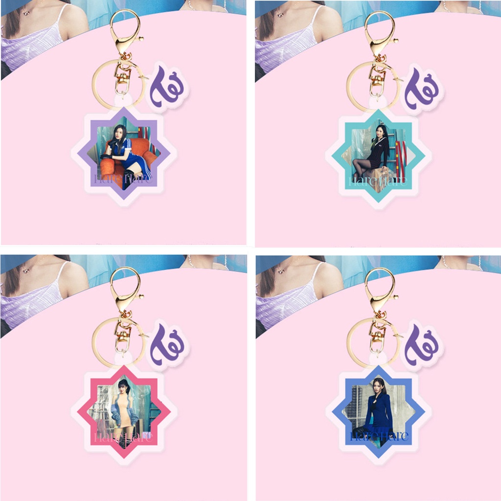 1pc TWICE HARE HARE Gantungan Kunci Akrilik COMEBACK Key Ring Gantung Atas