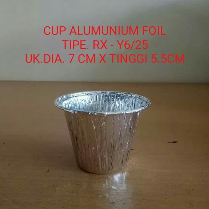 ALUMINIUM MODEL CUP RX-Y6 - WADAH ALUMINIUM FOIL BULAT RXY6