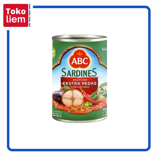 

ABC Sardines Saus Ekstra Pedas Makanan Kaleng [155 g]