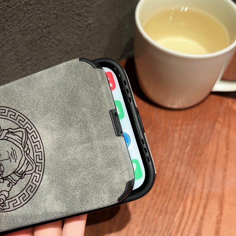 Untuk iPhone Case14 13 12 11 Pro MAX X XR XS Max7 8 Plus soft case Pelindung Kulit Retro