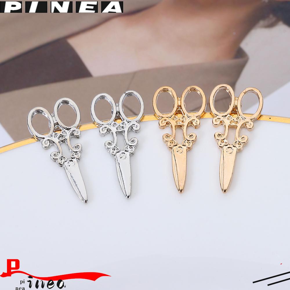 Anting Gunting Kecil Nanas Hadiah Perhiasan Wanita Pria Baru Ear Stud