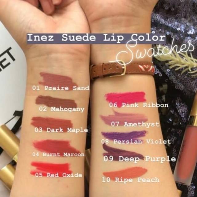 INEZ 900 Suede Lip Color / Matte Lip Cream