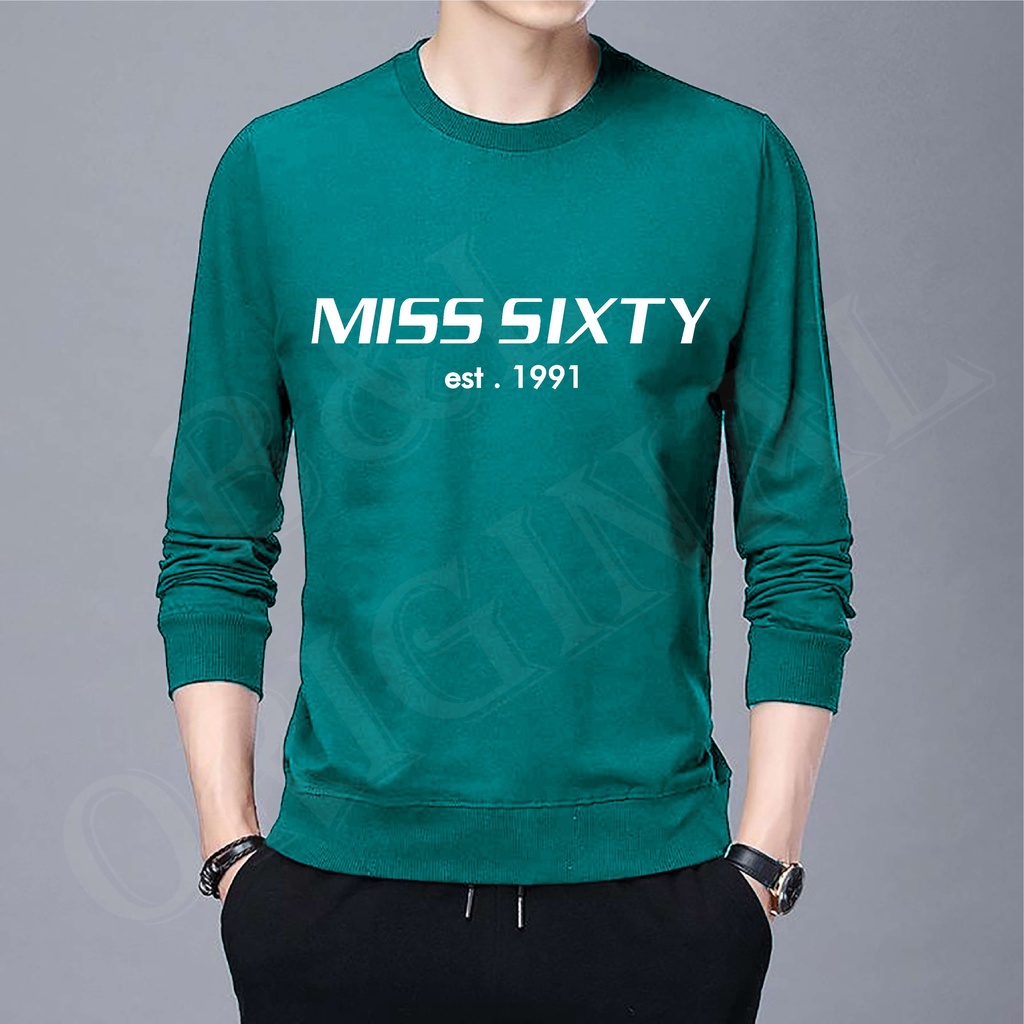 Bayar Di Tempat/ BS//COD//BAJU KAOS SIXTY //T-SHIRT TANGAN PANJANG//FASHION PRIA DAN WANITA//GOOD QUALITY