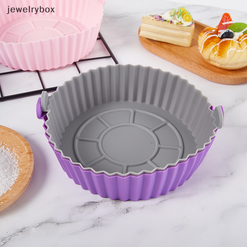 [jewelrybox] 16.5cm Air Fryer Silicone Pot Air Fryer Basket Liner Anti Lengket Oven Baking Tray Butik