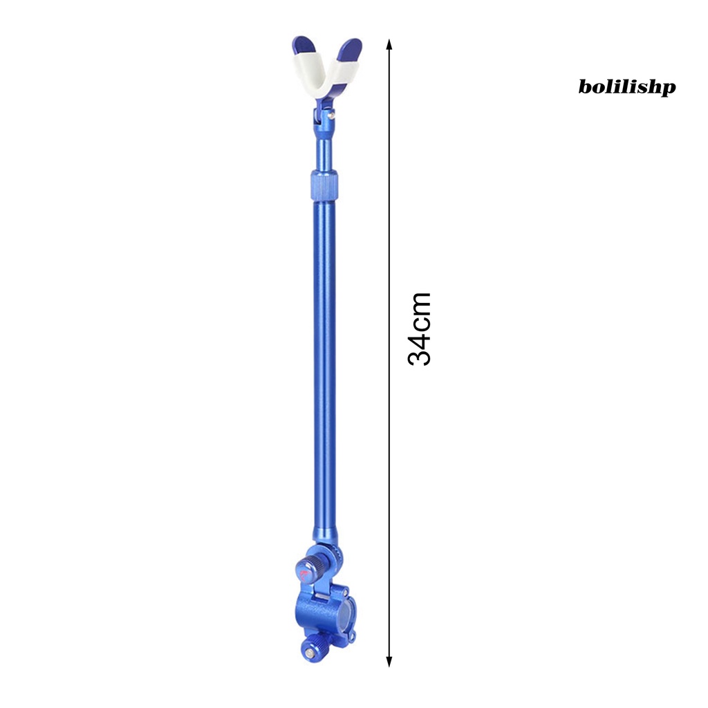 Bo-fishing Rod Holder 210derajat Teleskopik Dapat Disesuaikan Non-slip Cepat Bongkar Pasang Posisi Logam Paduan Aluminium Tiang Pancing Dukungan Alat Pancing